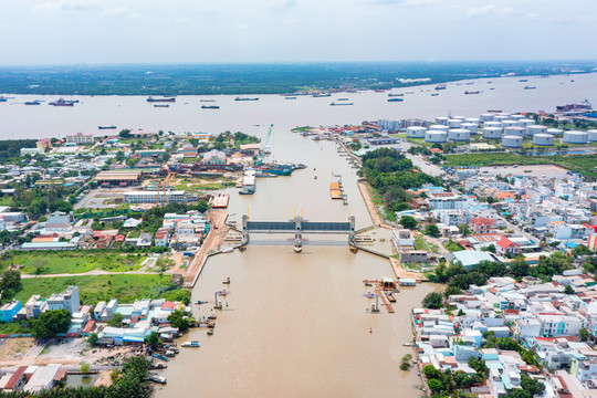 Thành phố Hồ Chí Minh sẽ vận hành thử nghiệm cống ngăn triều 10.000 tỷ đồng