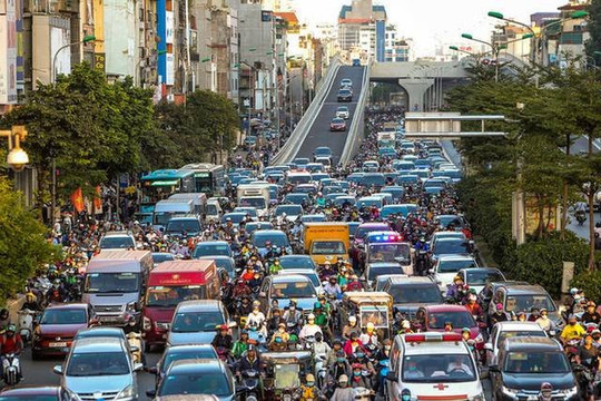 Đề xuất thu phí xe vào nội đô Hà Nội theo 2 giai đoạn