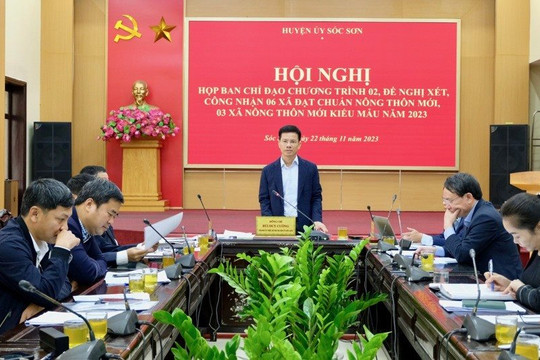 Sóc Sơn đề nghị công nhận 9 xã nông thôn mới nâng cao và kiểu mẫu