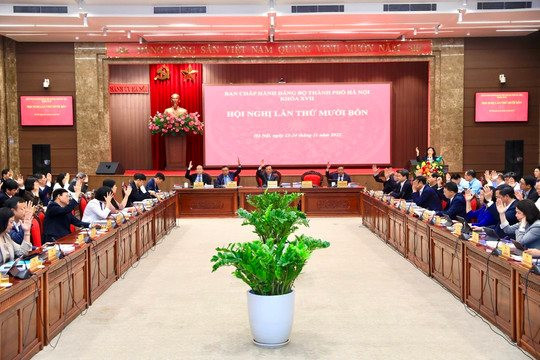 Thành ủy Hà Nội ban hành Nghị quyết Hội nghị lần thứ 14 về 8 nội dung quan trọng