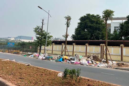 Phường Dương Nội, quận Hà Đông: Tái diễn tình trạng bãi rác “tra tấn” trường học