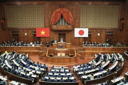 Chủ tịch nước Võ Văn Thưởng phát biểu tại Quốc hội và hội kiến lãnh đạo Quốc hội Nhật Bản