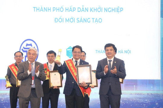 Hà Nội nhận giải thưởng “Thành phố hấp dẫn khởi nghiệp, đổi mới sáng tạo”
