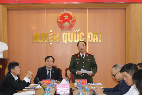 Đại biểu Quốc hội thành phố Hà Nội tiếp xúc cử tri các huyện: Quốc Oai, Chương Mỹ, Thạch Thất