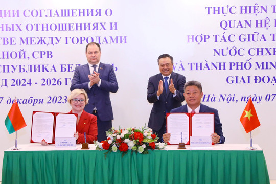 Hợp tác Hà Nội và Minsk là điểm sáng trong quan hệ song phương Việt Nam - Belarus
