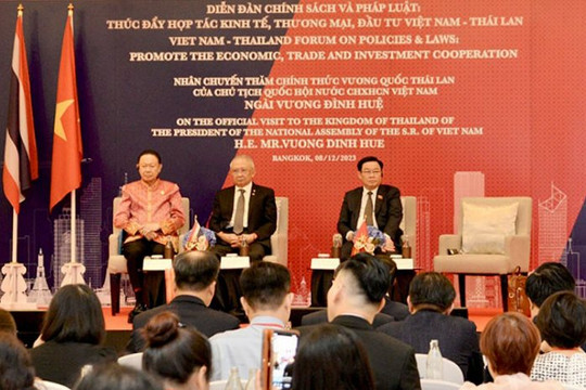Chủ tịch Quốc hội Vương Đình Huệ dự Diễn đàn chính sách và pháp luật thúc đẩy hợp tác kinh tế, thương mại, đầu tư Việt Nam - Thái Lan