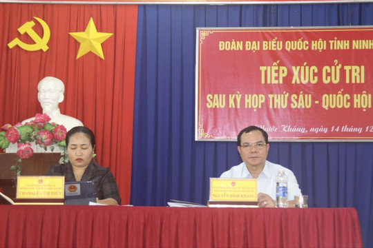 Chủ tịch Tổng Liên đoàn lao động Việt Nam tiếp xúc cử tri xã miền núi Ninh Thuận