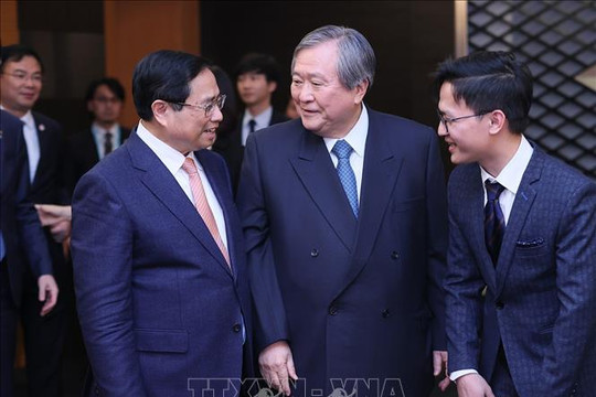 Thủ tướng Phạm Minh Chính tiếp lãnh đạo các tập đoàn kinh tế hàng đầu Nhật Bản