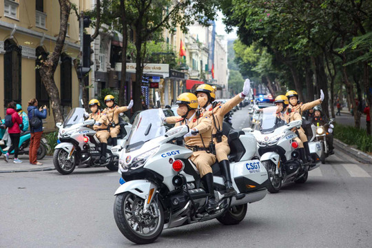 Hà Nội: Ra quân trấn áp tội phạm bảo đảm an ninh, trật tự dịp Tết Nguyên đán 