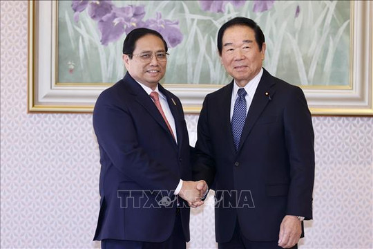 Thủ tướng Phạm Minh Chính hội kiến Chủ tịch Hạ viện Nhật Bản