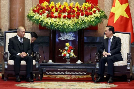 Chủ tịch nước Võ Văn Thưởng tiếp Phó Thủ tướng Lào