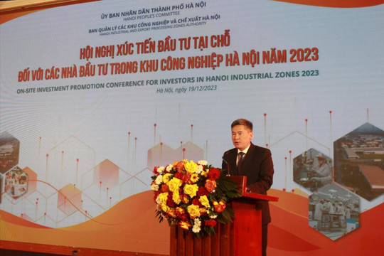 Năm 2023, thu hút đầu tư vào khu công nghiệp Hà Nội đạt 613 triệu USD