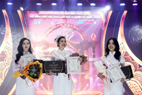 Nữ sinh Hà Nội đăng quang hoa khôi sinh viên khu vực miền Bắc