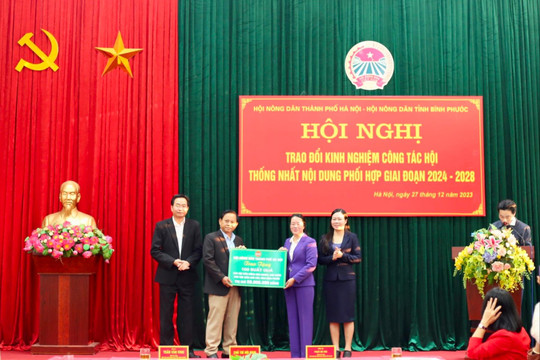 Hà Nội và Bình Phước hợp tác, hỗ trợ phát triển công tác Hội Nông dân