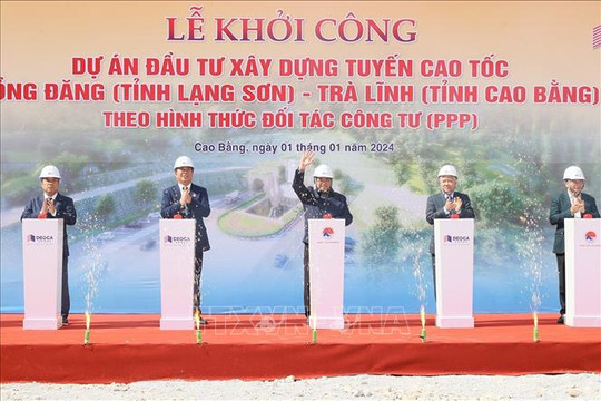 Thủ tướng Phạm Minh Chính phát lệnh khởi công cao tốc kết nối Lạng Sơn - Cao Bằng