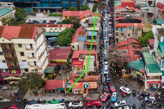 Hiện trạng đường Nguyễn Tuân dự kiến mở rộng để giảm ùn tắc