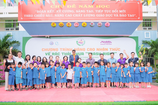 Mondelez Kinh Đô truyền cảm hứng bảo vệ môi trường đến hàng nghìn học sinh tại Việt Nam thông qua sáng kiến “Trash Right”