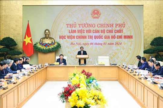 Thủ tướng Phạm Minh Chính: Phát triển Học viện Chính trị Quốc gia Hồ Chí Minh xứng tầm vị trí, vai trò, chức năng, nhiệm vụ thời kỳ mới