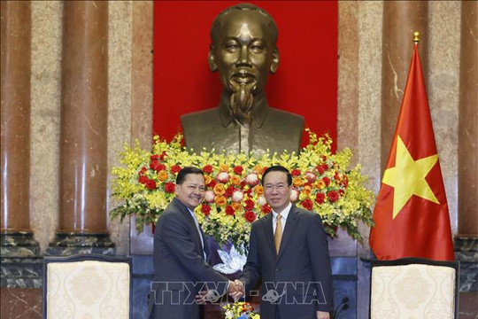 Chủ tịch nước Võ Văn Thưởng tiếp Phó Thủ tướng Campuchia