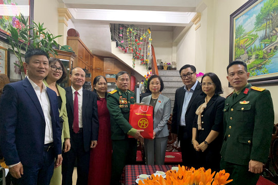 Đoàn đại biểu Quốc hội thành phố Hà Nội thăm, tặng quà gia đình chính sách