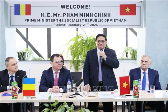 Thủ tướng Phạm Minh Chính thăm tỉnh Prahova của Romania