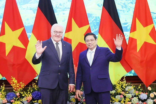 Thủ tướng Chính phủ Phạm Minh Chính hội kiến Tổng thống Cộng hòa Liên bang Đức Frank-Walter Steinmeier