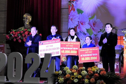 Huyện Sóc Sơn trao hơn 1.000 phần quà cho đoàn viên công đoàn