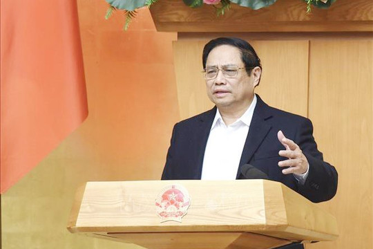 Thủ tướng Phạm Minh Chính chủ trì Phiên họp Chính phủ chuyên đề về xây dựng pháp luật tháng 1-2024