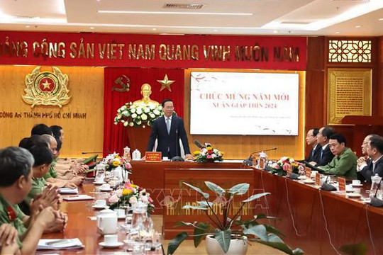 Chủ tịch nước Võ Văn Thưởng thăm, chúc Tết tại thành phố Hồ Chí Minh