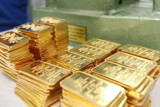 Giá vàng tăng 100.000-200.000 đồng/lượng