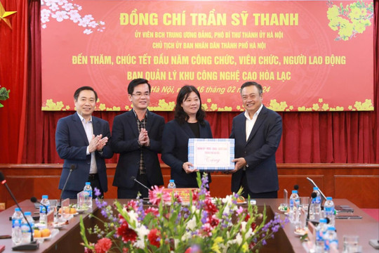 Chủ tịch UBND thành phố Hà Nội thăm Khu công nghệ cao Hòa Lạc