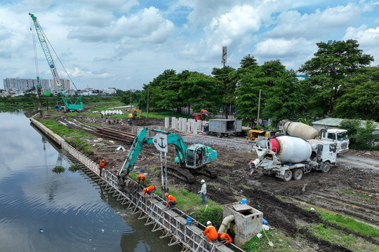 Dự án kênh Tham Lương - Bến Cát - rạch Nước Lên thi công vượt kế hoạch