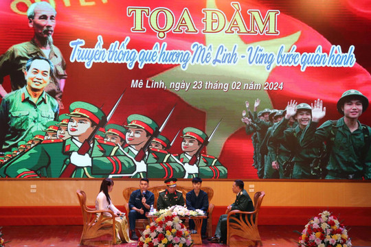187 tân binh huyện Mê Linh sẵn sàng lên đường làm nhiệm vụ