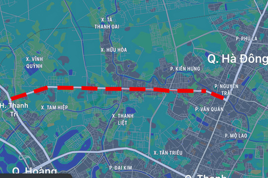 Hiện trạng tuyến đường sắp được chi 2.800 tỷ đồng để mở rộng ở Hà Nội