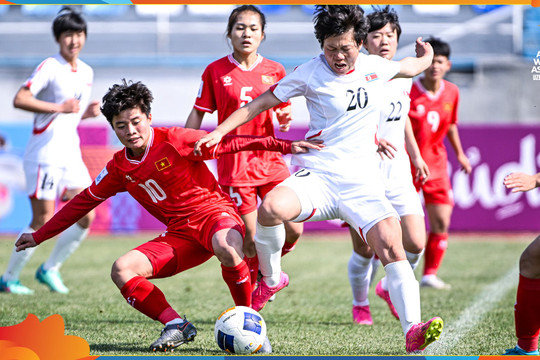 Đội tuyển U20 nữ Việt Nam thua đậm U20 nữ CHDCND Triều Tiên