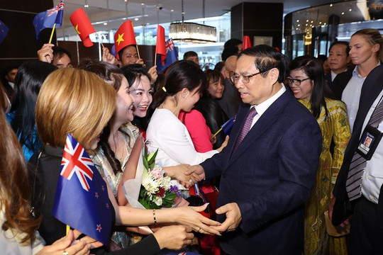 Thủ tướng Phạm Minh Chính gặp kiều bào tại New Zealand
