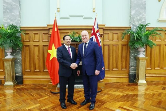 Thủ tướng Phạm Minh Chính hội đàm với người đồng cấp New Zealand Christopher Luxon
