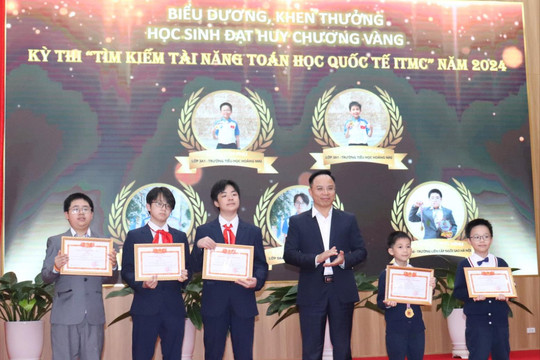 Quận Hoàng Mai: Tuyên dương 35 học sinh đạt giải trong kỳ thi ITMC 2024