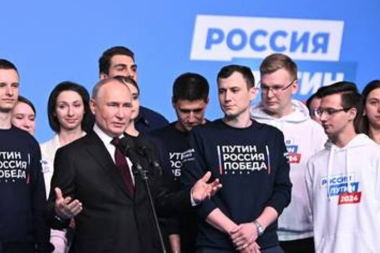Phát biểu của ông Putin sau chiến thắng vang dội trong cuộc bầu cử tổng thống
