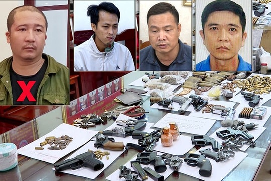 Triệt phá đường dây mua bán vũ khí liên tỉnh với số lượng “khủng”