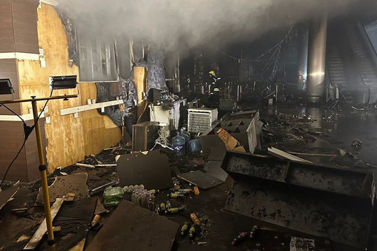 Nga công bố hình ảnh đầu tiên bên trong phòng hòa nhạc Crocus City Hall bị khủng bố tấn công