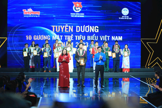 Tuyên dương 19 Gương mặt trẻ Việt Nam tiêu biểu và triển vọng năm 2023