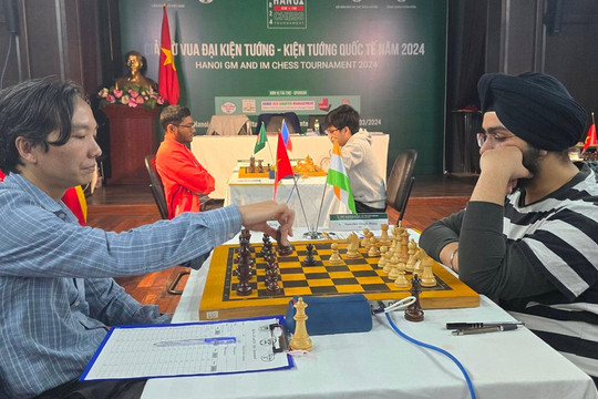 Kỳ thủ 8 quốc gia dự Giải cờ vua Đại kiện tướng - Kiện tướng quốc tế Hà Nội năm 2024