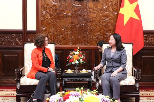 Quyền Chủ tịch nước tiếp Giám đốc quốc gia WB tại Việt Nam