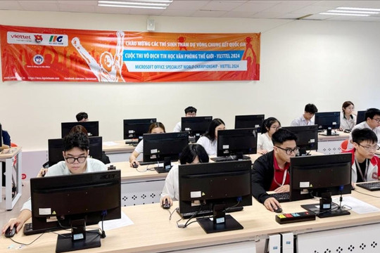 18 học sinh Hà Nội tranh tài tại chung kết cuộc thi Vô địch Tin học văn phòng thế giới