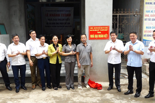 Trao hỗ trợ và khởi công xây nhà ở cho các hộ khó khăn tại Thanh Oai