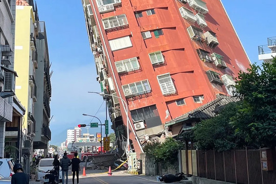 Số người thiệt mạng trong trận động đất ở Đài Loan (Trung Quốc) tiếp tục tăng