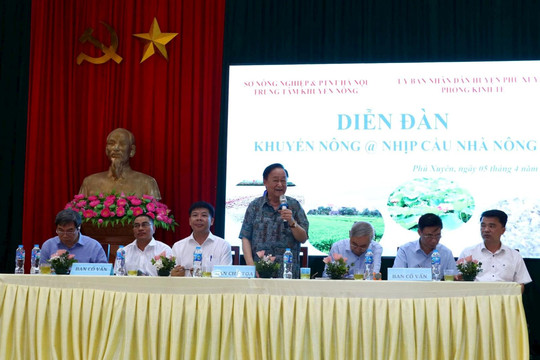 Hơn 200 nông dân huyện Phú Xuyên tham gia Diễn đàn Nhịp cầu nhà nông