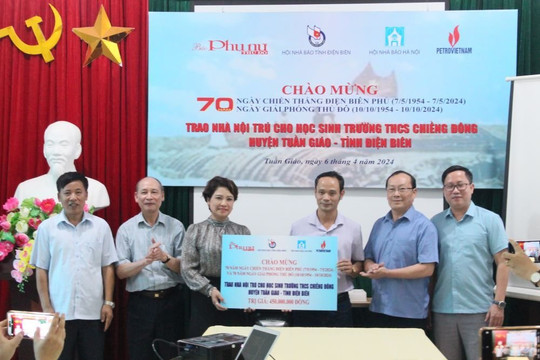 Hỗ trợ 450 triệu đồng xây dựng nhà bán trú cho học sinh Trường THCS Chiềng Đông (Điện Biên)