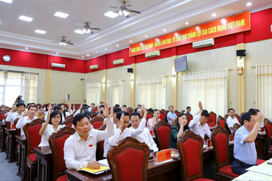 HĐND huyện Thạch Thất tán thành chủ trương sắp xếp đơn vị hành chính cấp xã